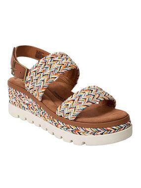 Jambu Destiny Wedge Sling Back Platform Sandal Size 8.5